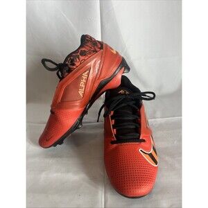 Nike Alpha Menace 4 Pro Picante Red Black Football Cleats | FQ3984-600 Mens Sz 8